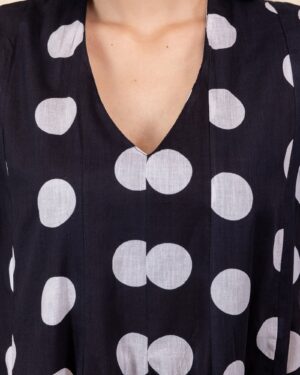 Dot Dot Dash Drama Voile Dress for Women Stylish Casual Outfit