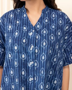 Indie Cotton Shirt for Women Handcrafted Summer Casual Wear
