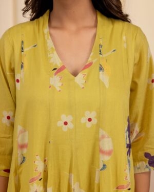 Lemon Tart Voile Dress for Women Breezy Summer Look