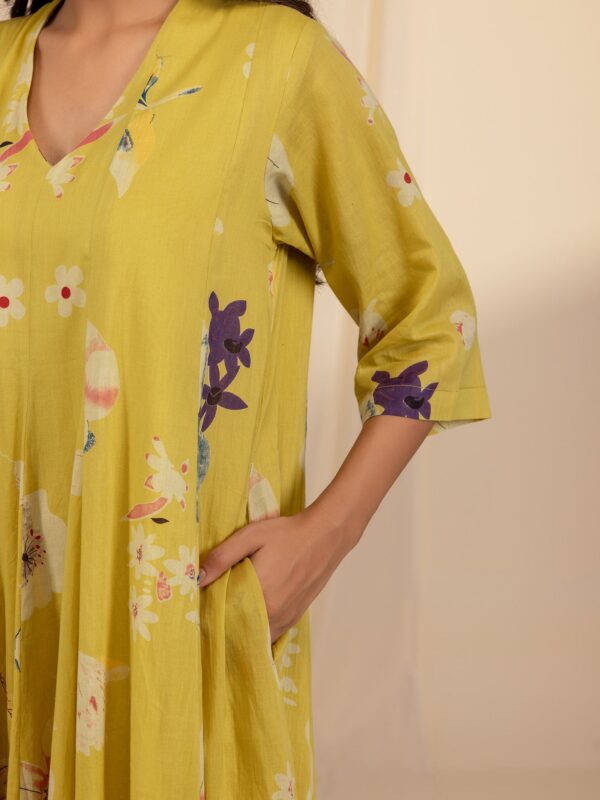 Lemon Tart Voile Dress for Women Breezy Summer Look - Image 3